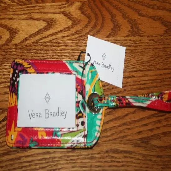 Vera Bradley LUGGAGE TAG laminated travel suitcase ID case gift card holder NEW