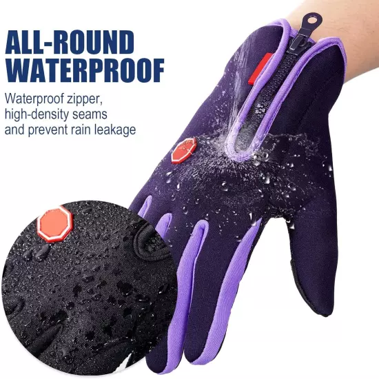 Thermal Windproof Waterproof Winter Gloves Touch Screen Warm Mittens Men Women