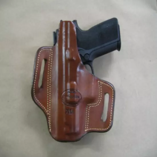 Sig Sauer P 250, 320 Sub Compact OWB Leather 2 Slot Pancake Belt Holster TAN RH