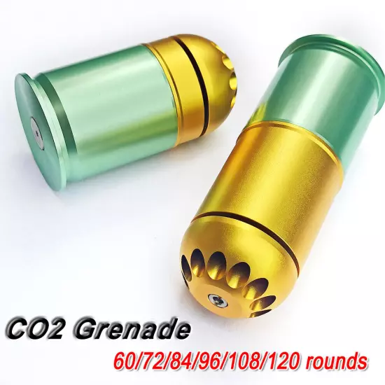 CNC Machined Paintball 40mm Launcher Gas Grenade Shell 6mm BB shower Top Gas CO2