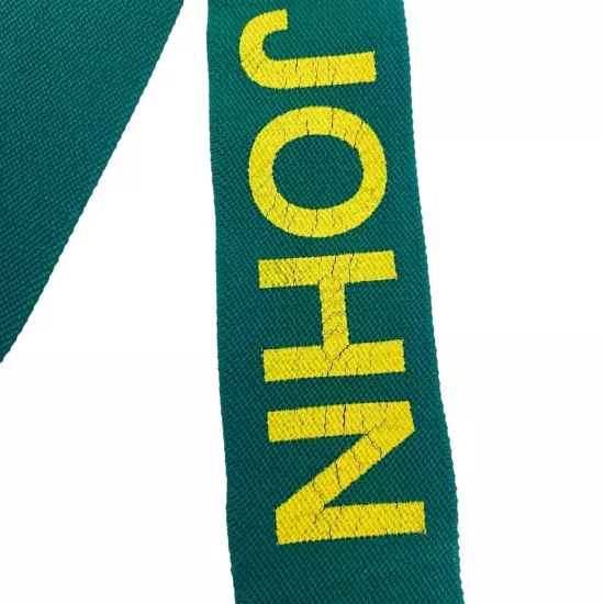 Vintage John Deere Suspenders Green Adjustable Elastic Logo