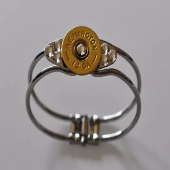 Remington 12 Gauge Shotgun Shell Bracelet 7 Swarovski Crystals Trap Shooting