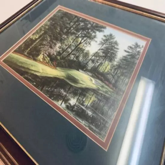 The 12th Hole Augusta Print (13” x 15”) Approximately 16.75” x 14.5” Framed Golf