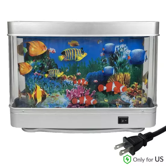 Fake Fish Tank Mini Aquarium,Artificial Tropical Fish Decorative,Fake Aquariu...