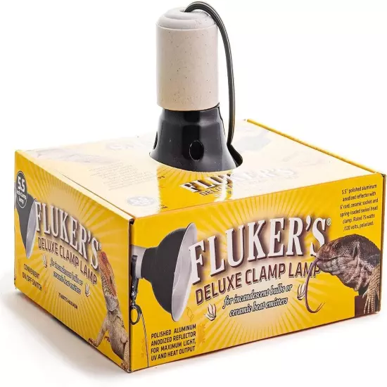 Fluker's Repta-Clamp Lamp with On/Off Switch for Reptiles, 5.5"