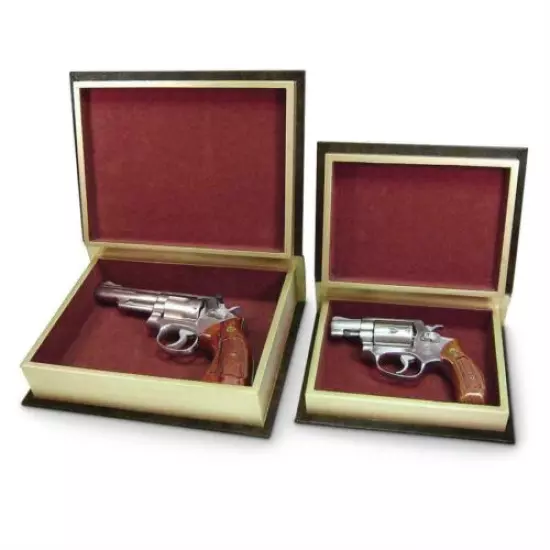  Concealed Book Gun Safe Home Office Security Protect Handgun Pistol Hide