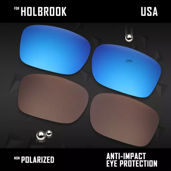 Anti Scratch Polarized Replacement Lenses for-Oakley Holbrook OO9102 Options