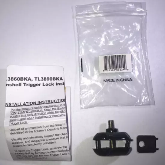 FSDC #TL3860BKA Triger Guard Gun Lock w/Turn Key,Polymer,1 per Pack-NEW-SHIP24HR