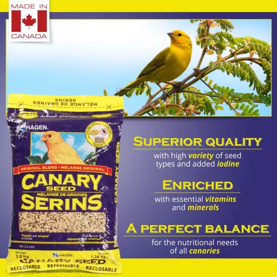 Hagen Canary Staple Vme Seed, 3-Pound