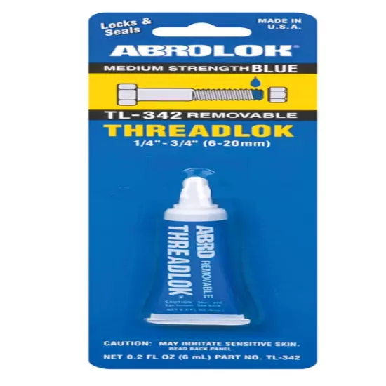 Glue Abro Removable Threadlock Blue Prevent Loose Bolts Vibrations Medium 6g