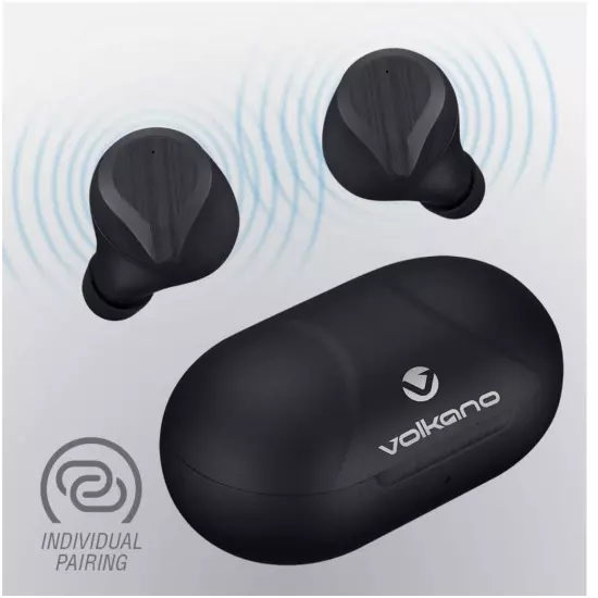 Volkano 15Hrs TWS Bluetooth Wireless Earbuds w/ Charging Case Scorpio Series