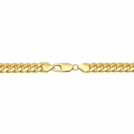 10k Yellow Gold 4.5mm-6mm Miami Cuban Link Chain Necklace Bracelet 7"-30" Hollow