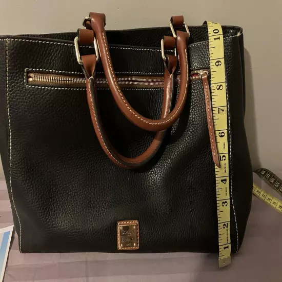 Black And Brown Rooney & Bourke Leather Handbag