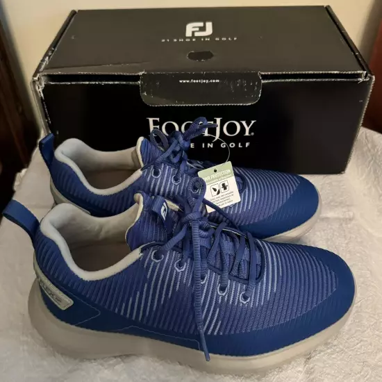 Foot Joy Men's Flex XP Mesh Golf Shoes Blue 56252 Size 7.5 Medium