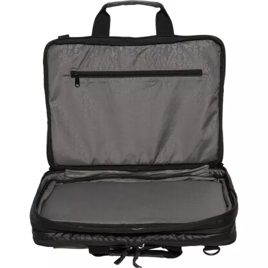 HEX Nero Laptop HX2551-BKR Briefcase in Black Ripstop Expandable Water Repellent