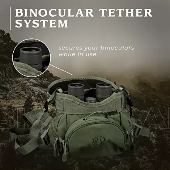 BINOCULAR HARNESS CHEST PACK Bag for Men Women Hiking By BOUNDLESS PERFORMANCE