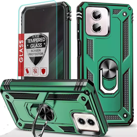 For Motorola Moto G 5G 2024 2023 2022 Case Phone Cover Shockproof+Tempered Glass