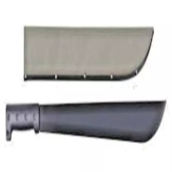 Machete 45cm Black Steel Blade Plastic HD Handle Sheath Survival Bush Camping 