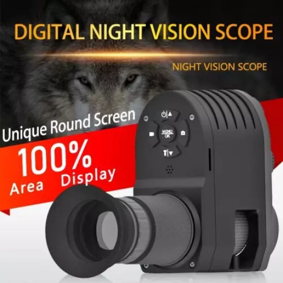 Night Vision Scope Digital Camera HD1080P Full Screen 850nm IR for Night Hunting