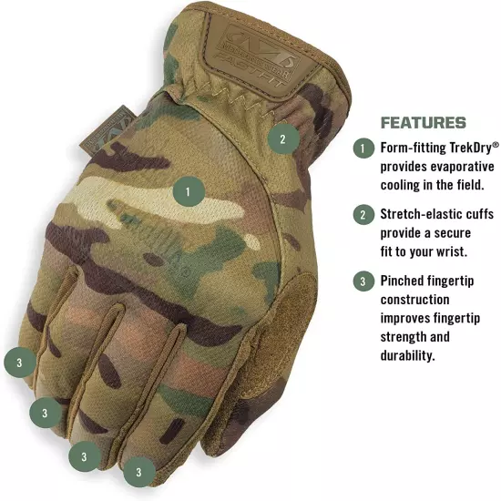 Mechanix Fast Fit Tactical Military Gloves Coyote Multicam Black S M L XL XXL 