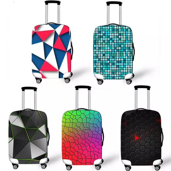 Colorful Luggage Suitcase Protector Cover Elastic Anti- Dust Scratch Case Bag