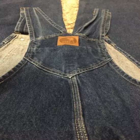 Men’s Bernie Blue Denim Bib Overalls Sz 40.5x27.5