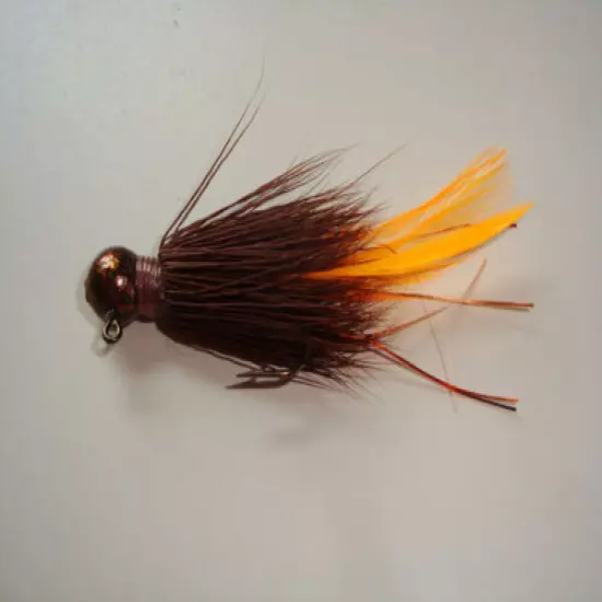 Handtied DEER HAIR FISHING JIGS HOTTAIL DOZEN Trout,crappie,bass,walleye,pike