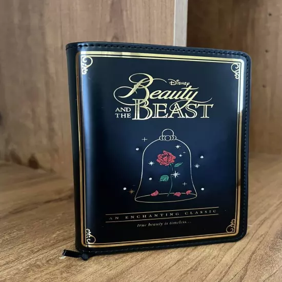 NWT Disney X Kate Spade Beauty And The Beast Passport Holder Card Case Leather