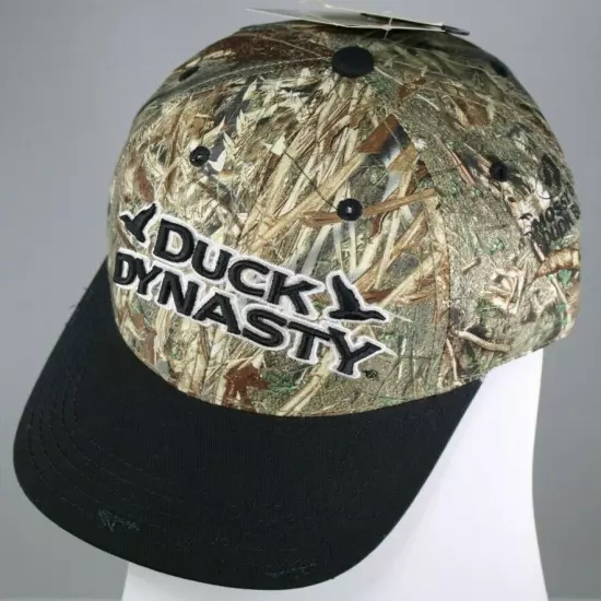 DUCK DYNASTY MENS ADJUSTABLE STRAP HAT 3D EMBROIDERED CAMOUFLAGED HUNTING NEW