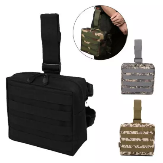 Tactical Drop Leg Bag Thigh Fanny Pack Outdoor Waist Belt Bag Cycling Camping