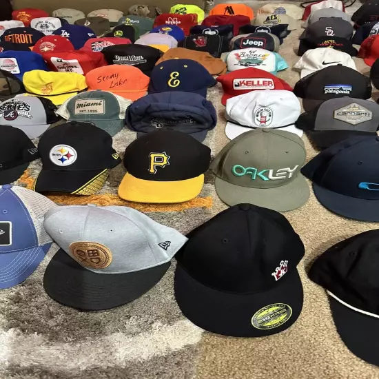 Huge Hat Bundle Of Vintage, Snap back, Sports, Etc Bundle-86 Total