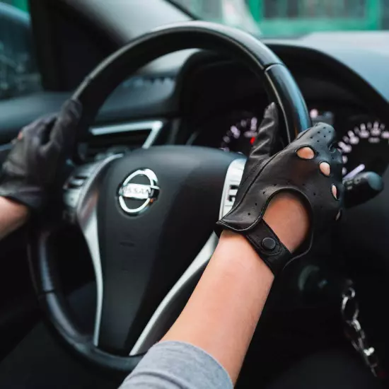 Leather Driving Gloves for Women'S,Summer Lambskin Unlined Ladies Driving Gloves