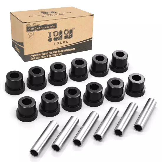 10L0L Golf Cart Spring Bushing Kit-Rear Leaf Springs Shackles Bushing Sleeve