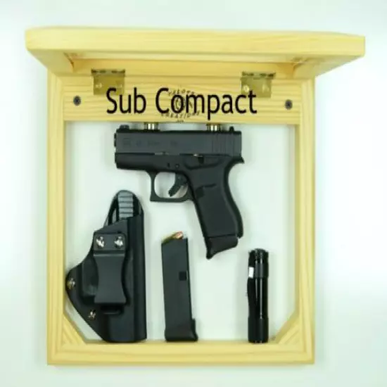 Concealment picture frame, self defense compartment hanging handgun furniture FL