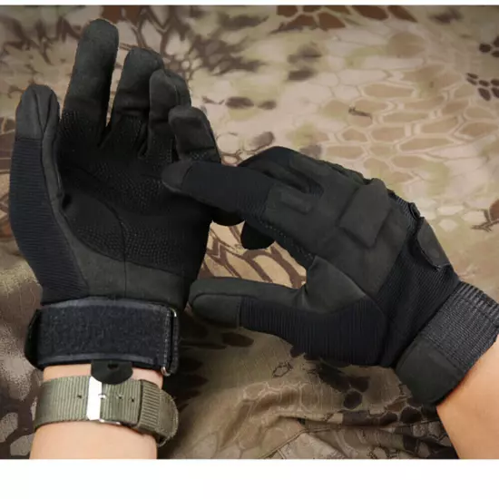 Tactical Gloves for Men Combat Hunting Shooting Military Army Full Finger Gloves