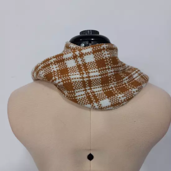 Timberland White/Brown Plaid Scarf NWT