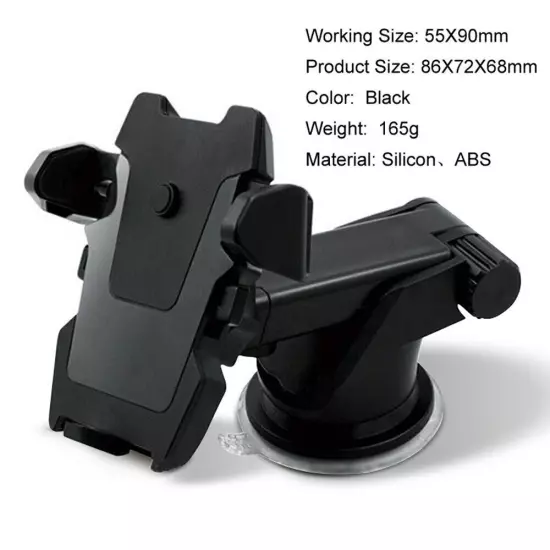 360° Universal Mount Holder Car Stand Windshield For Mobile Cell Phone GPS 