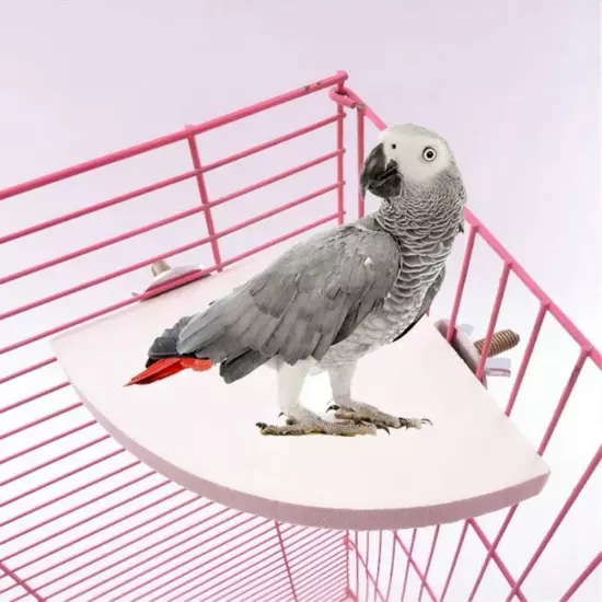 Bird Perch Stand Platform Toy, Natural Wood Parrot Perch Play Exercise Gym кд