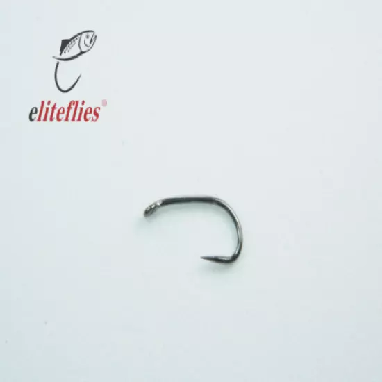 Elite Black Nickel Comp Barbless heavy size 12 fly tying hook , fishing, trout