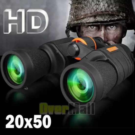 German Military Army 20x50 BAK4 Prism HD Night Vision Binoculars Goggles Hunting