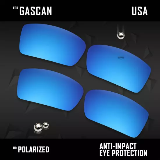 Anti Scratch Polarized Replacement Lenses for-Oakley Gascan OO9014 Options