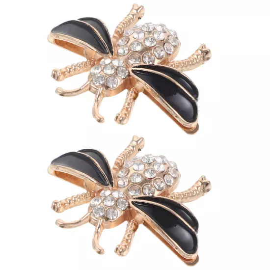 2pcs Women Shoe Charms Bee Shoe Clips Decorative Shoe Clips Cute Shoe Buckles