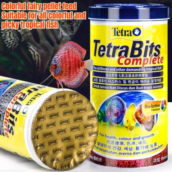 Tetra Bits Completes Discus Granules Tropical Fish Food Sink for Angelfish Guppy