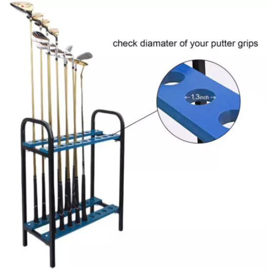 Crestgolf 18 Holes Golf Club Organizers Display Golf Shelf Holder Metal Rack