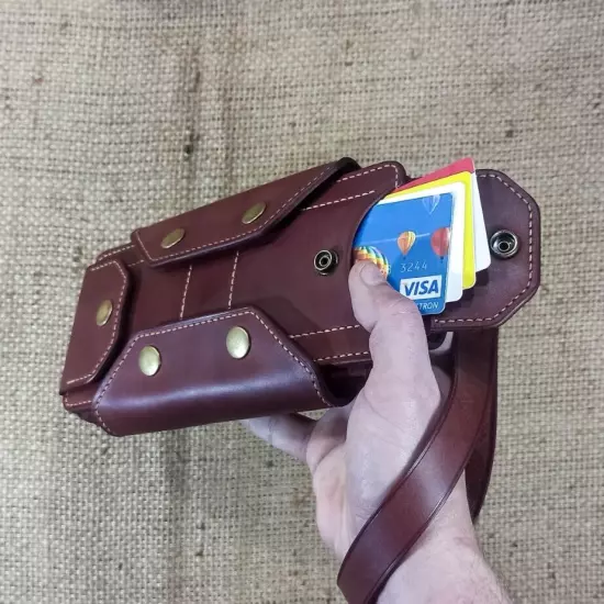 Clutch longer. Leathercraft. Handmade