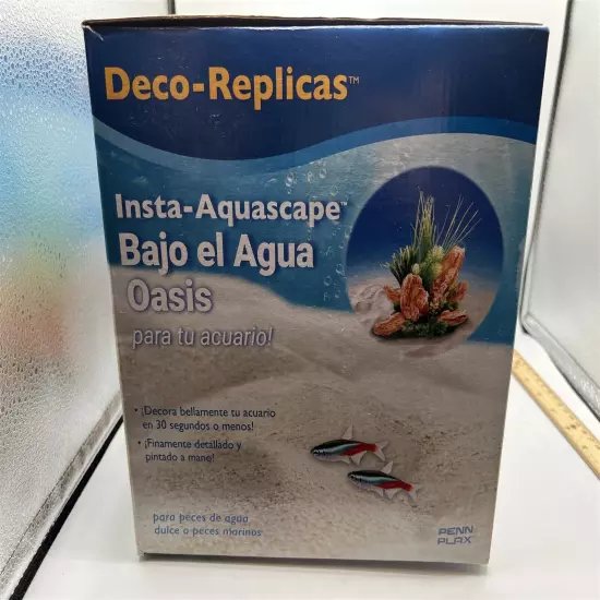 INSTA AQUASCAPE UNDERWATER OASIS RED ROCK SCAPE 3 AQUARIUM ORNAMENT DECORATION