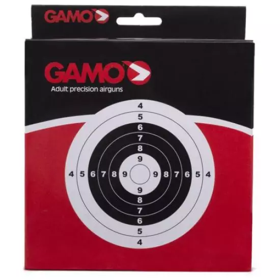 Gamo Air Gun Paper Targets Bulls eye targets 100 Pack