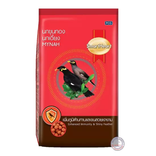 SmartHeart Mynah Enhanced Immunity & Shiny Feather Bird Food 1 Kg (1000 g)