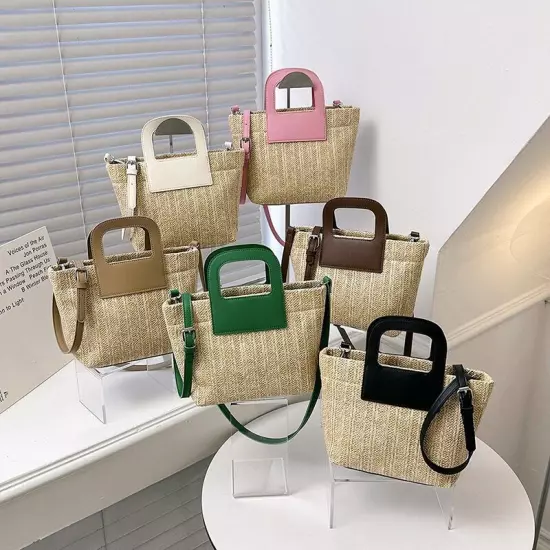 Straw Bags Women Summer Crossbody Bags Lady Travel Handbags Shoulder Bags