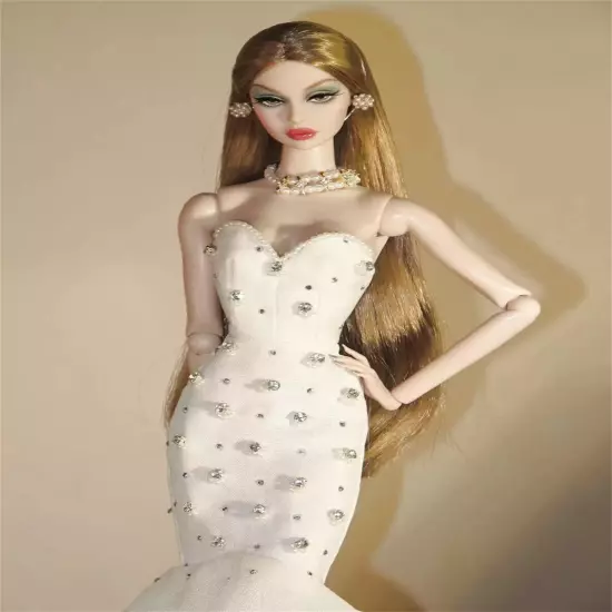 Miniature Doll Dress fit 1/6 Scale Poppy Parker Fashion Royalty FR Doll Clothes